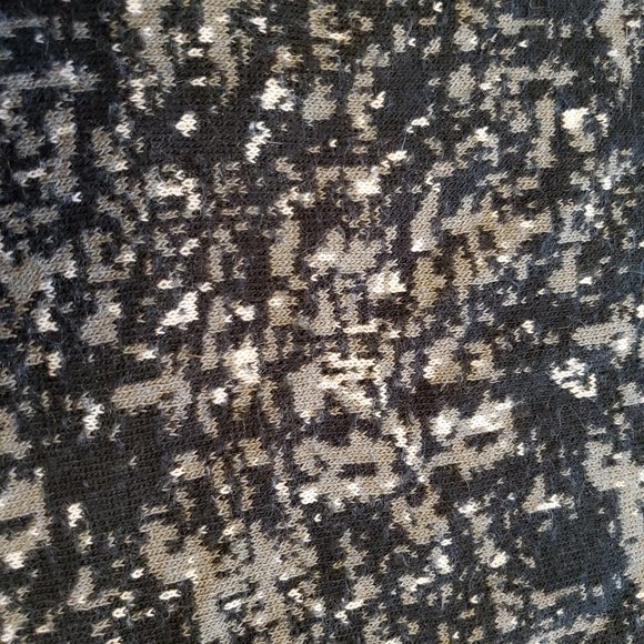 SUZY SHIER Thin Knit Shirt: grey black white - Picture 3 of 9